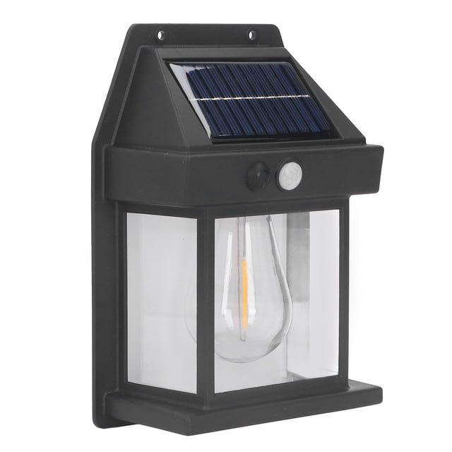 Solar Tungsten Wall Light Outdoor Sensor LED Lamp Exterior Lighting IP65 Waterproof for Garden Yard