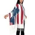 thumbnail image 4 of Honeii fisherman fishing with USA flag Print Scarf Oversized Scarf Tassel Fall Winter Thick Scarf Warm Shawl Women,Women's Scarves & Wraps, 4 of 8