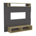 thumbnail image 2 of Panel de Tv Chares Plata Oscuro y Macadamia Virtual Muebles, 2 of 6