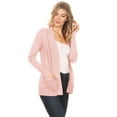 thumbnail image 2 of Women's Open Front Pockets Knit Long Sleeve Sweater Cardigan S M L XL, 2 of 3