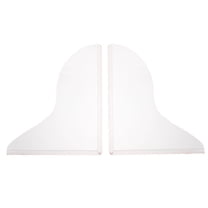 1 Pair Large Shower Splash Guards for Bathtub Acrylic Plate Keeps Water in Shower Bath Corner Guard Updated Version