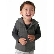 Modern Moments by Gerber Toddler Boy Quilted Hooded Zip Vest, Sizes 12M-5T
