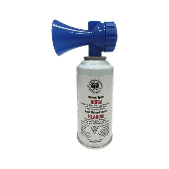 Blue Dog Marine 3.5 Oz Air Horn for Boating & Safety, Very Loud Hand Held Marine Air Horn, Scare Away Bears