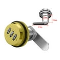 thumbnail image 1 of 3 Digit Combination Cam Lock Keyless Password Lock Smart Cam Code Lock Zinc Alloy For Mailbox Cabinet Door Security Hardware, 1 of 6