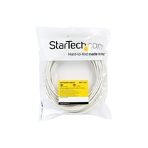 StarTech 50ft CAT6 Cable - White CAT6 Ethernet Cable - Gigabit Ethernet Wire - 250Mhz 100W PoE RJ45 UTP CAT 6 Network Patch Cord Snagless (N6PATCH50WH)