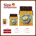 thumbnail image 3 of Rocae Funny Alarm Clock Illustration Print Christmas Drawstring Linen Gift Bag with Drawstrings Treat Bag Goody Present Bags for Christmas Party Favor, 3 of 8