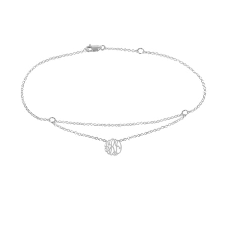 Personalzied Floating Monogram Anklet
