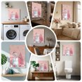 thumbnail image 6 of Ships Next Day Canvas Wall Art 10"x10", Pink Christmas Wood Framed Canvas Print Painting, Snowman Snowflake Gifts Xmas Tree Ready to Hang Small Picture Wall Decor for Home Kitchen Nursery Office, 6 of 9
