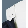 thumbnail image 6 of Home Basics Chrome Hook Over The Door Hanger Hardware Hooks, 2 Pack, 6 of 6