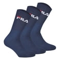 thumbnail image 1 of FILA Calcetines unisex 3 pares - calcetines de tenis, calcetines de tripulación, terry, deporte, logo 35-46 Marine 43-46 (9-11 UK), 1 of 3