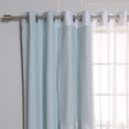 thumbnail image 4 of Aurora Home  Mix and Match Trellis Cut Out Curtains Mint 84 84 Inches, 4 of 5