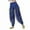 G269-Blue, variant on hengsof Belly Dance Harem Pants Tribal Costume Pants for Child High Waisted Elastic Waistband Soft Stretchy Fabric