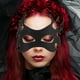 thumbnail image 4 of KAKOWELY Máscara de Halloween de araña negra con cuernos, máscara de media cara, máscara gótica para disfraz de Halloween, máscaras de ojos para cosplay para mujeres y niñas, 4 of 5