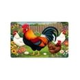 thumbnail image 5 of JML Non-Slip Microfiber & Rubber Doormat - Soft Entryway Rug for Home/Office (16"x24") - Easy Clean Door Mat for Indoor/Outdoor Use, Chickens, 5 of 5