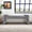 Gray, variant on Faux Leather Entryway Bench End of Bed Bench Upholstered Modern Window Bench Comfy Ottoman for Dining Room/Bedroom/Living Room/Hallway/Indoor