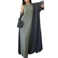 thumbnail image 3 of Womens Long Cardigan Sweaters Mohair Open Front Oversized Slouchy Knit Fall Trendy Coatigan Jackets Dark Grey One size, 3 of 10