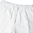 thumbnail image 7 of Men's 2 Piece Jacquard Textured Beach Outfits Summer Casual Button Down Shirts and Shorts Matching Sets Big and Tall Size S-3XL White, 7 of 7
