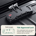 thumbnail image 3 of HOUSNIFLEX 3 Piece Luggage Set (20/24/28 Inch), Lightweight Expandable Suitcases with TSA Lock & 360° Spinner Wheels, Black, 3 of 8