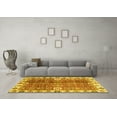 thumbnail image 3 of Ahgly Company Indoor Rectangle Abstract Yellow Modern Area Rugs, 5' x 8', 3 of 4