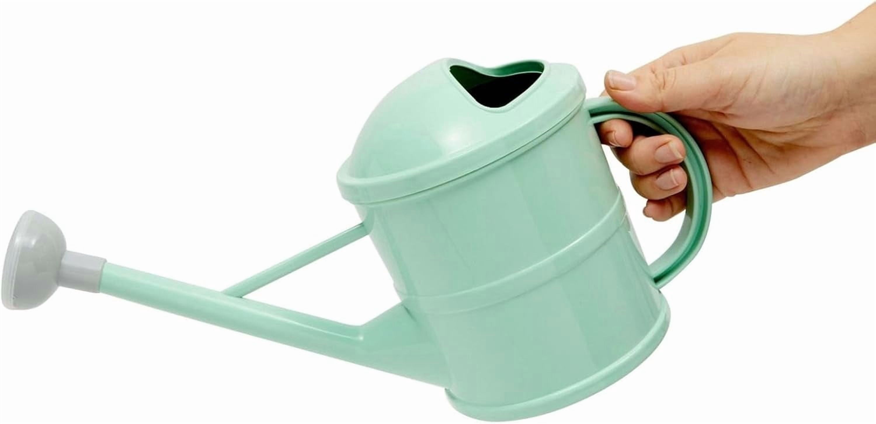 Watering Can - Plant Waterer with Long Spout & Detachable Sprinkler Head Compact Design for Indoor Garden Kids Gardening Green, 0.4 Gallon