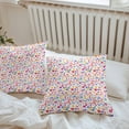 thumbnail image 5 of Polka Dots Outdoor Pillow Covers Pack of 2 Watercolor Red Pink Blue Waterproof Throw Pillow Covers Decorative Cushion Cases for Patio Garden Tent Balcony Couch 18x18 inch, 5 of 8