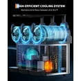 thumbnail image 7 of Commercial Slushy Machine 15Lx3, Tainless Steel Smoothie Frozen Drink Maker with Self-Cleaning Mode, 1200W Electric Large Slushie Machine for Home Party Restaurants Cafe Bars, 7 of 7