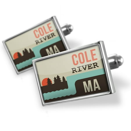 Cufflinks USA Rivers Cole River - Massachusetts - NEONBLOND