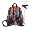 thumbnail image 5 of FORMRS School Backpack with Front Zippered Pocket 12" Student Travel Daypack, Vibrant Blooming Flowers, 5 of 6