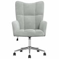 thumbnail image 5 of Silla Relax Casafoyer en Terciopelo Gris Claro con Altura Ajustable, 5 of 5