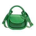 thumbnail image 1 of Qarigey Las pequeñas bolsas de almacenamiento del lápiz labial del auricular de la PU organizan los elementos esenciales en estilo Bolsas de mensajero y de hombro rosa, 1 of 6