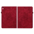 thumbnail image 2 of SaniMore for iPad 10th Generation 10.9" 2022 Wallet Case with Card Slots Anti-slip Strip Pen Holder Auto Wake/Sleep Stand Embossed Butterfly Hand Rope for Grils Women Case for iPad 10th Gen, Red, 2 of 9