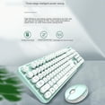 thumbnail image 3 of Mofii Sweet Keyboard and Mouse Combination Solid Color 2.4G Wireless Keyboard and Mouse Set Round Floating Keycaps for PC Laptops White, 3 of 8