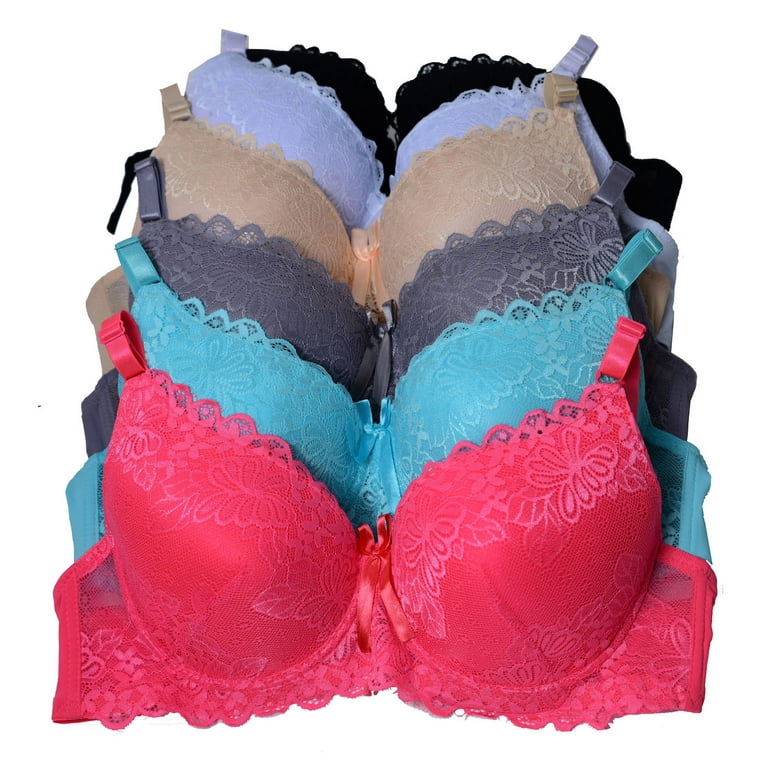 Women Bras 6 pack of Bra D cup DD cup DDD cup Size 36D (6310) 