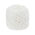 thumbnail image 1 of Hilo Chenille Grueso Uxcell, Hilo Bulky Suave y Esponjoso para Crochet, Hilo de Terciopelo Suave para Mantitas de Suéter y Tejido a Mano Blanco Lechoso, 1 of 6