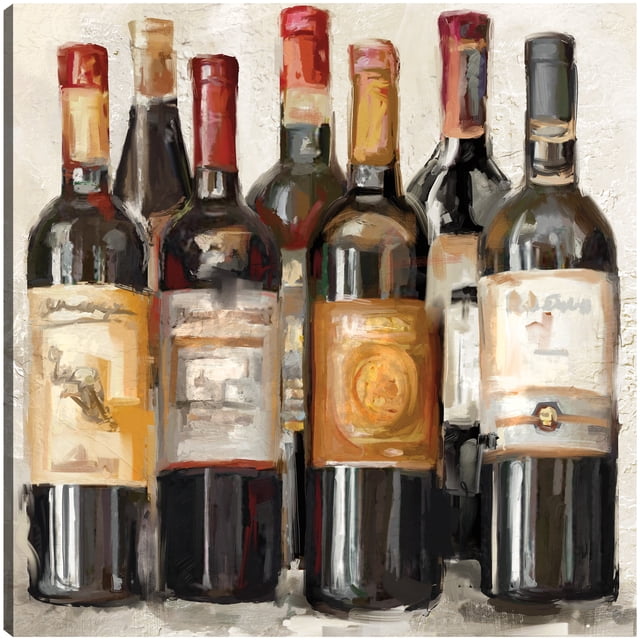 Cuadro Decorativo - Vinología II Jr Impresión en canvas, estrechado