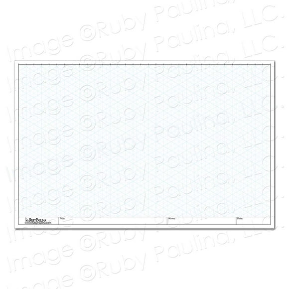 11x17 Loose Leaf Isometric Paper (100 Pages)