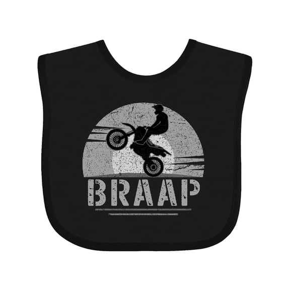 Inktastic Motocross Braap Bmx Sports Boys or Girls Baby Bib