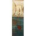 thumbnail image 2 of Kingsley 13x32 Black Ornate Wood Framed with Double Matting Museum Art Print Titled - Calm Waters II, 2 of 4