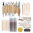 thumbnail image 4 of KLKCMS Pottery and Clay Tools Set Ceramic Clay Kit Sculpture Carving Pottery 45 Pieces, 4 of 8