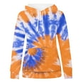thumbnail image 3 of Jsaierl Women's Hoodies Plus Size Tie Dye Print Hooded Sweatshirts Athletic Pullover Workout Long Sleeve Top Hoodie Womens Hoodies Under $20, 3 of 3