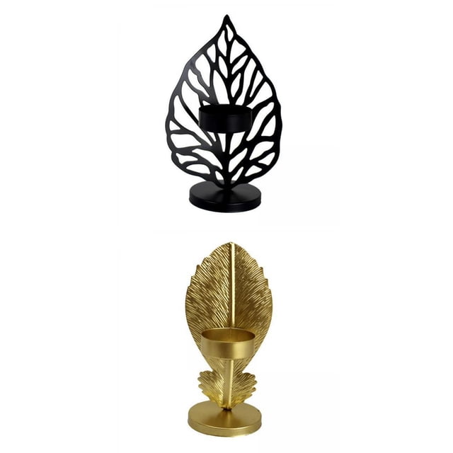 2x Candelabro De Hoja Nórdica, Candelabro De Hierro Forjado, Manualidades, Decoración De Habitación