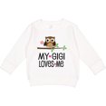 thumbnail image 2 of Inktastic My Gigi Loves Me Girl Owl Toddler Sweatshirt, 2 of 4