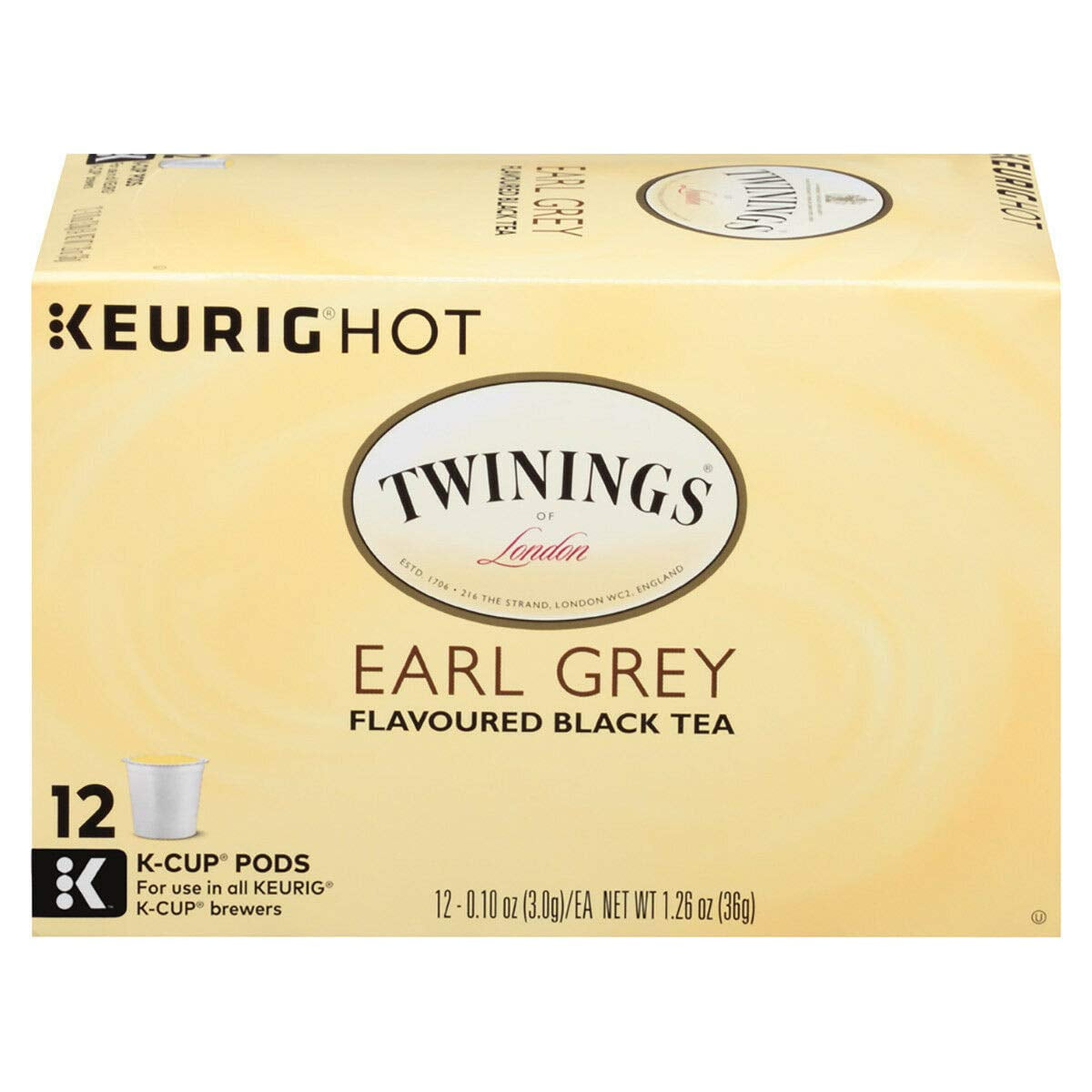 Twinings of London Earl Grey Flavoured Black Tea single serve capsules