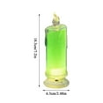 thumbnail image 2 of Led Transparent Pillar Flameless Candles, Holiday Decoration Candles For Indoor Outdoor, Battery Powered With Steady Warm Glow Light, No Open Flame Safe Design, 2 of 5
