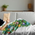 thumbnail image 3 of Letter V Soft Flannel Fleece Throw Blanket, Ornament Christmas Tree Design Capitalized V Elements Bells Candies Print, Cozy Plush for Indoor and Outdoor Use, 70" x 90", Multicolor, by Ambesonne, 3 of 5
