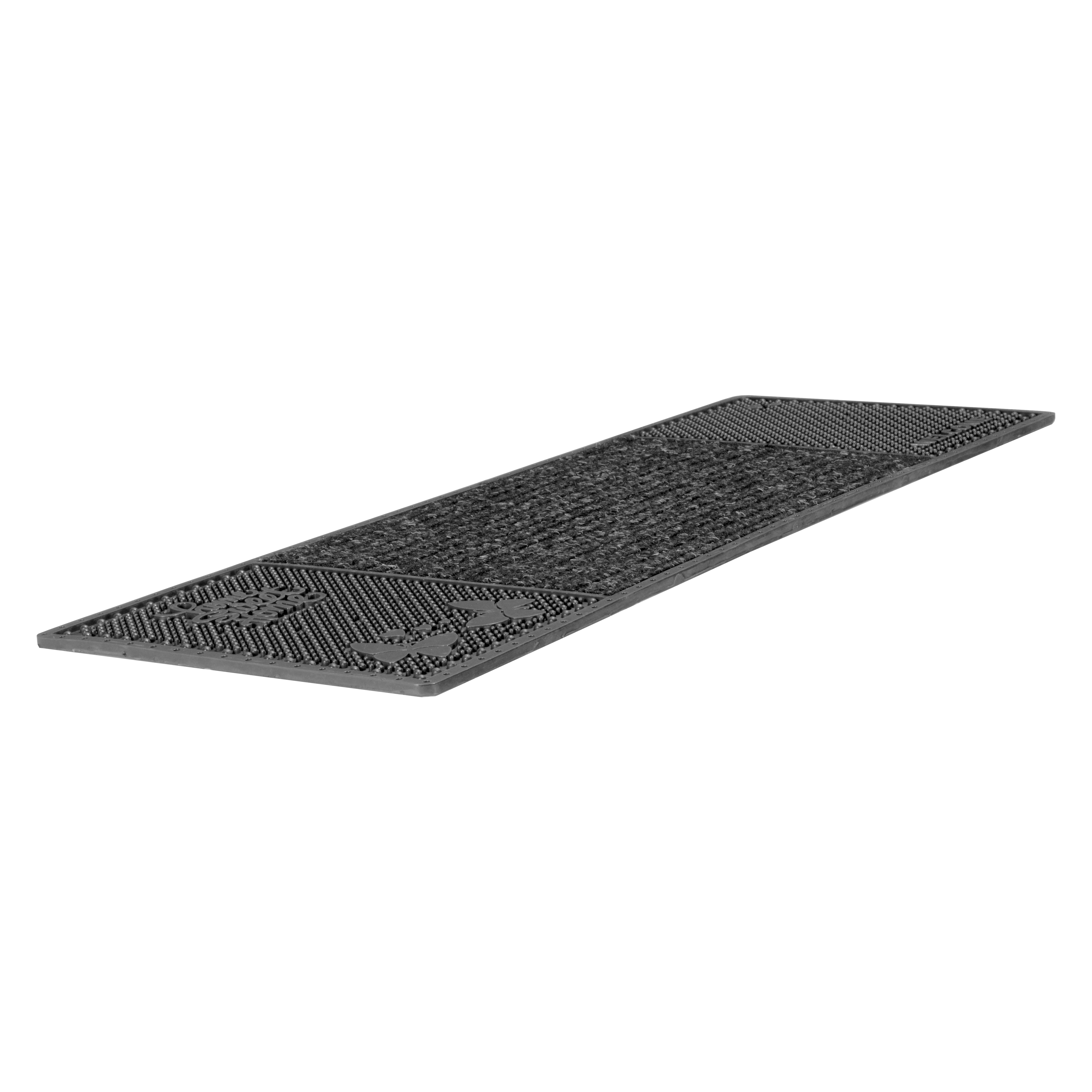 Ottomanson Waterproof, Low Profile Non-Slip Indoor/Outdoor Rubber Stair  Treads, 10 in. x 30 in. (Set of 5), Black Holes RDM8753-5PK - The Home Depot