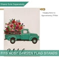 thumbnail image 2 of Welcome Spring Truck Decorative House Flag, Flower Pickup Home Yard Garden Outdoor Decor, Summer Large Outside Decoration Double Sided 28 x 40, 2 of 6