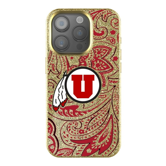 Keyscaper Utah Utes Paisley Bling iPhone Case