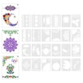 thumbnail image 3 of 24 Piezas Plantilla de Plantilla A4 21x29cm Reutilizable para Ventana Tela Madera, 3 of 8
