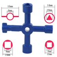 thumbnail image 5 of Llave inglesa multifuncional del agujero cuadrado del triángulo del gabinete de control eléctrico brillar Electrónica, 5 of 5